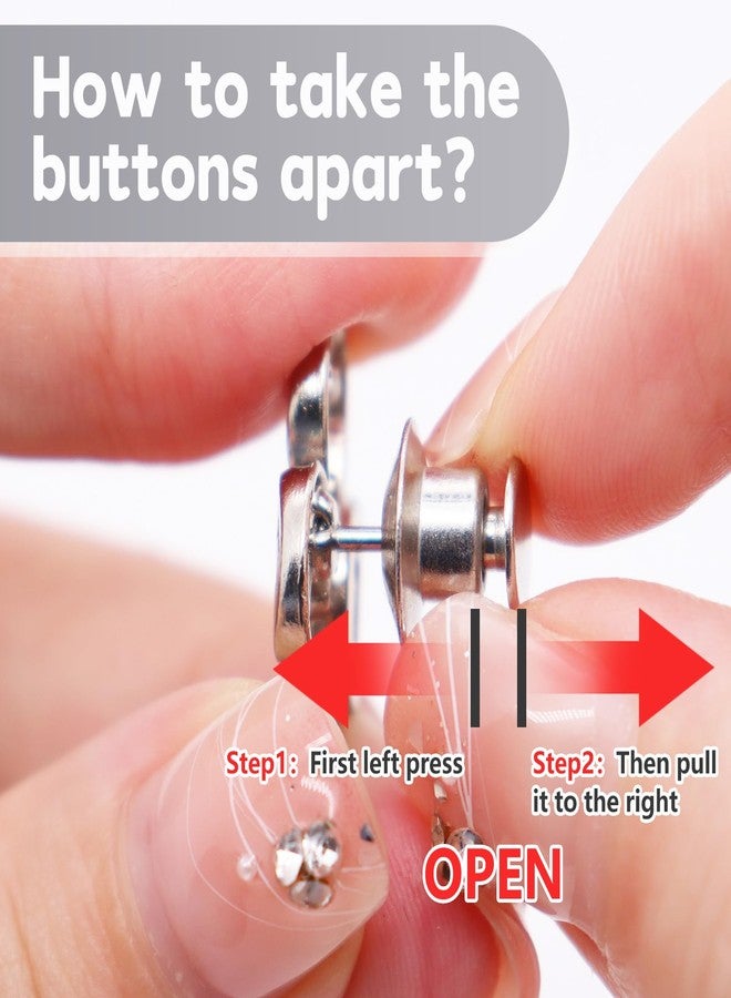 ROPAKED 14 Set Pant Waist Tightener Flower Buttons Pins for Loose Jeans Waist Cincher Clip Reusable Metal Pearl Brooch for Clothing Dresses Skirts No Sew and No Tools Decoration Accessories - Image 3