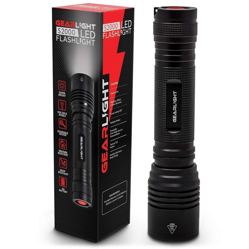 GearLight S2000 LED Flashlight High Lumens - Super Bright, Powerful, Mid-Size Tactical Flashlight for Outdoor Activity & Emergency Use - Image 1