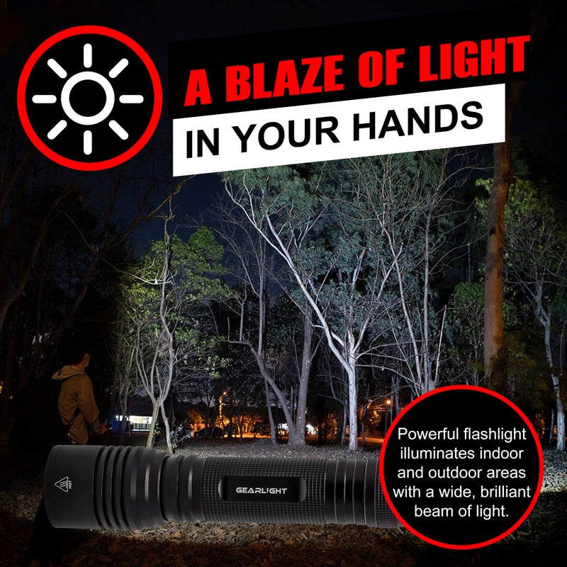 GearLight S2000 LED Flashlight High Lumens - Super Bright, Powerful, Mid-Size Tactical Flashlight for Outdoor Activity & Emergency Use - Image 5