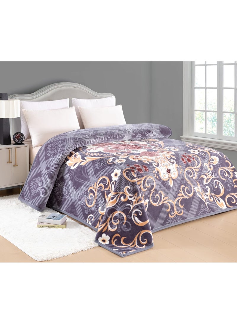 6 kg double blanket, patterned, size 220 x 240 cm