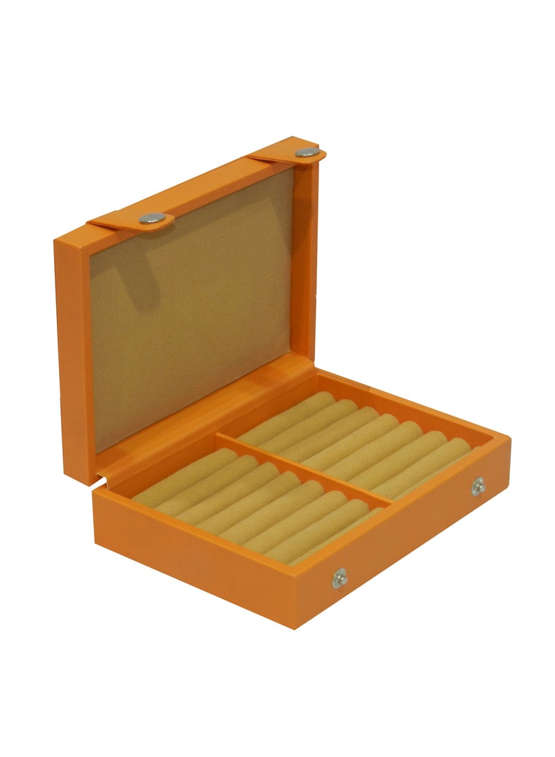 LAVERI LEATHER Laveri Faux Leather Designer New Collection Ring And Cufflink Box  - Image 4