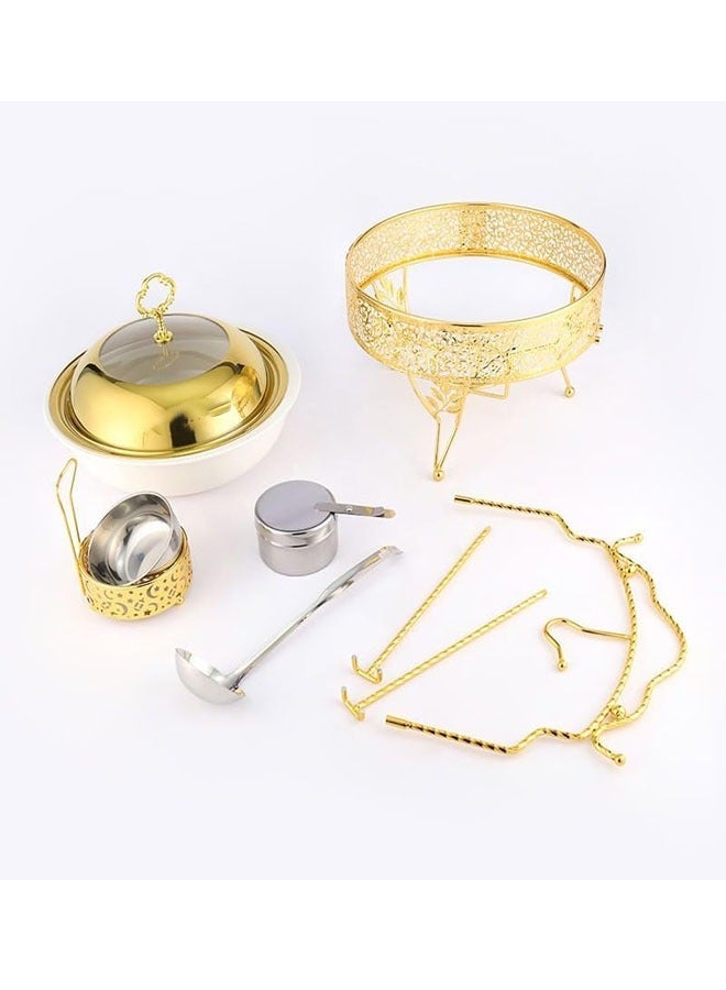 كلناميان طبق تسخين بوفيه من الفولاذ المقاوم للصدأ لتسخين الطعام وسخان 8.0 لتر - Image 2