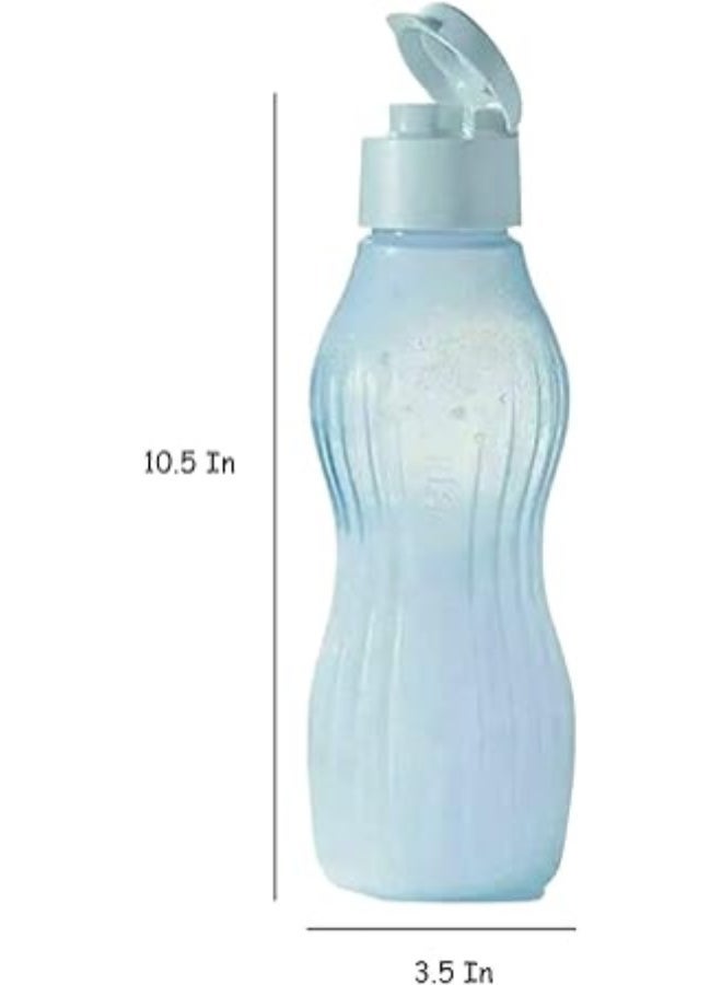 Tupperware ECO Aqua Xtrem Ice Freezable 29 oz / 880 ml Water Bottle 2 Piece (Purple and green colour) - Image 5