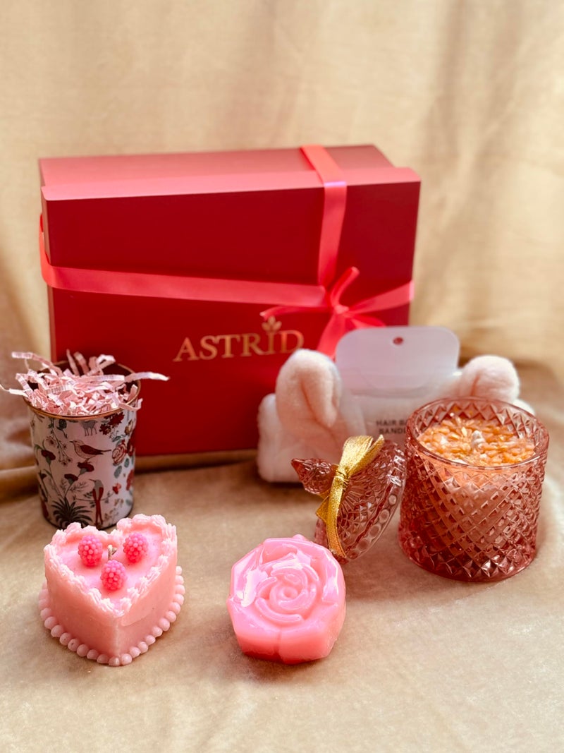 Astrid relaxation Gift hamper, Rakshabandhan hamper, Wellness box, Spa in a box, Care package | Luxury bath and body hamper, No Parabens and sulphate - Image 2