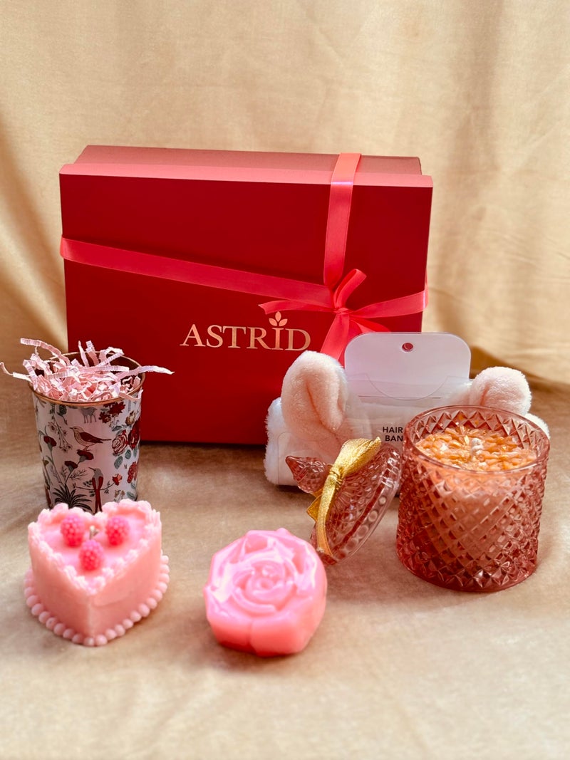 Astrid relaxation Gift hamper, Rakshabandhan hamper, Wellness box, Spa in a box, Care package | Luxury bath and body hamper, No Parabens and sulphate - Image 1