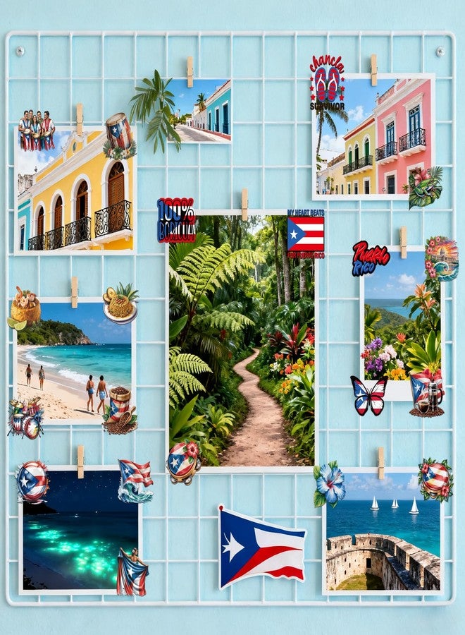 Eclazul Puerto Rico Stickers Decorations- 50 Pcs Travel Souvenirs Party Gift Favor Bulk for Adults Women Men, Waterproof Holiday Landmarks Decals for Water Bottle Scrapbook Journal Laptop Keyboard - Image 2