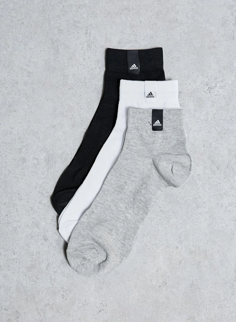 Adidas 3 Pack Ankle Socks