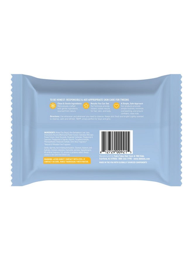TBH Kids Gentle Face Wipes- - Daily Cleansing and Hydrating Face Wipes - Sulfate, Paraben Free - 30 Pack - Image 3