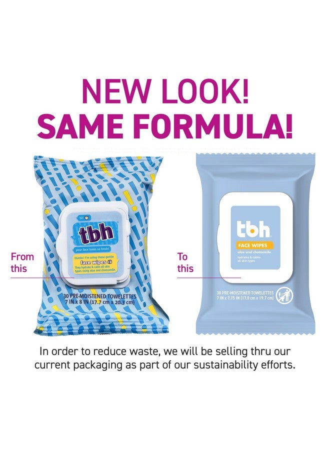 TBH Kids Gentle Face Wipes- - Daily Cleansing and Hydrating Face Wipes - Sulfate, Paraben Free - 30 Pack - Image 2