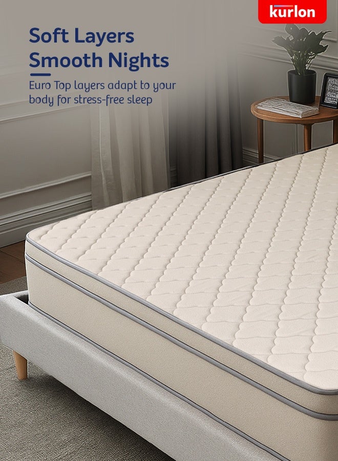 Kurlon Executive Bonnell Spring  | Rebonded Foam | Bonnell Spring Mattress | Spine and Back Support |Orthopedic Mattress | Neem Fresche Technology | Super King  Size (200L x 200W x 20H cm) | 10 Nights Trial - Image 4