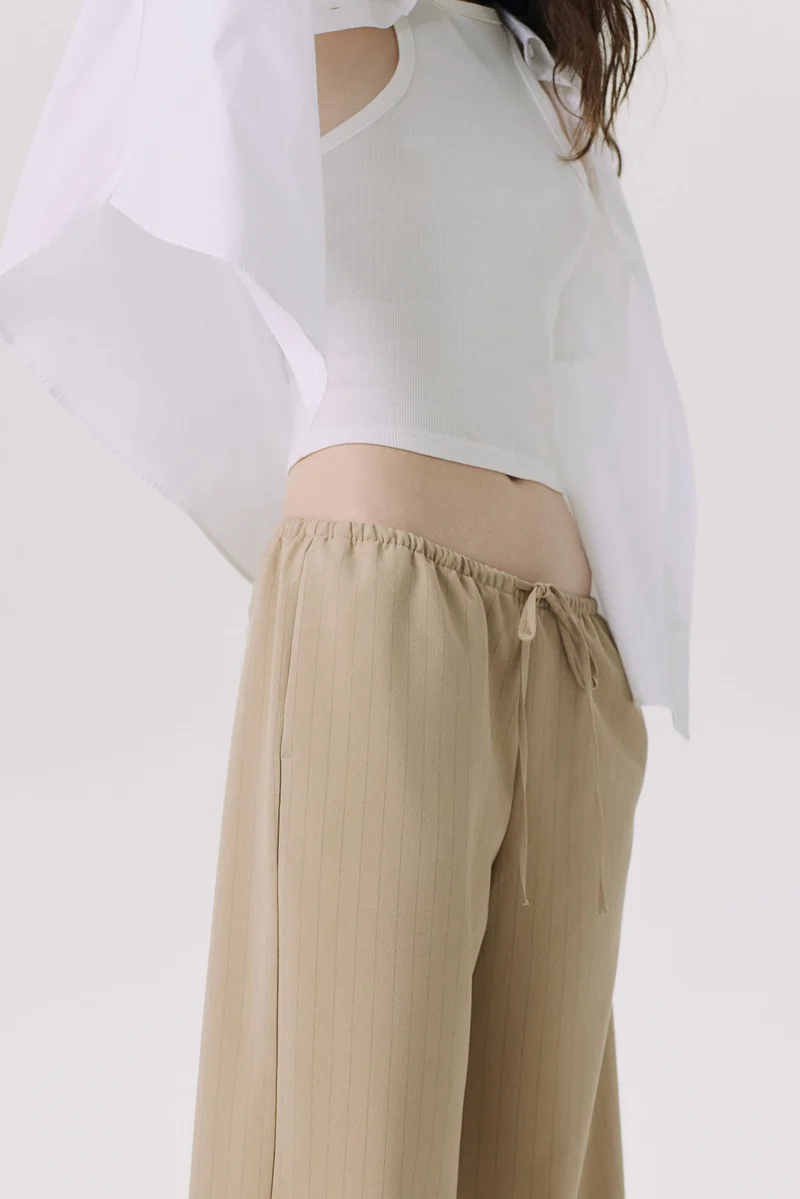 H&M Twill drawstring trousers