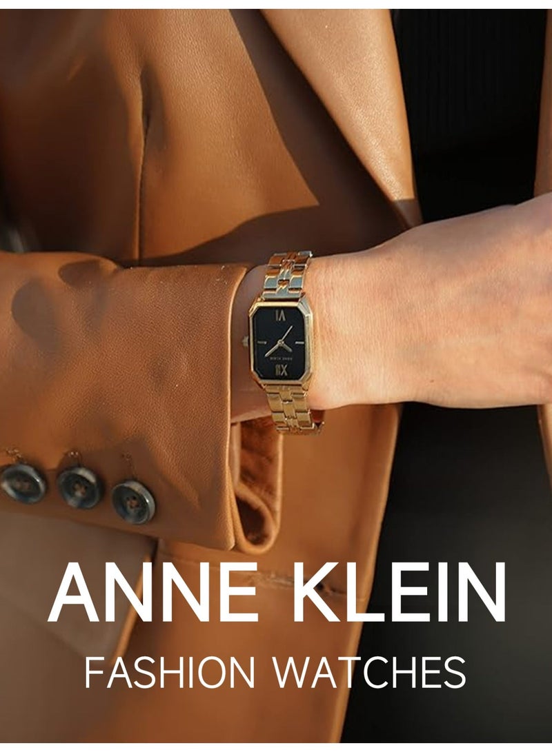 آن كلاين ساعة معصم معدنية مثمنة الشكل للنساء - Image 2