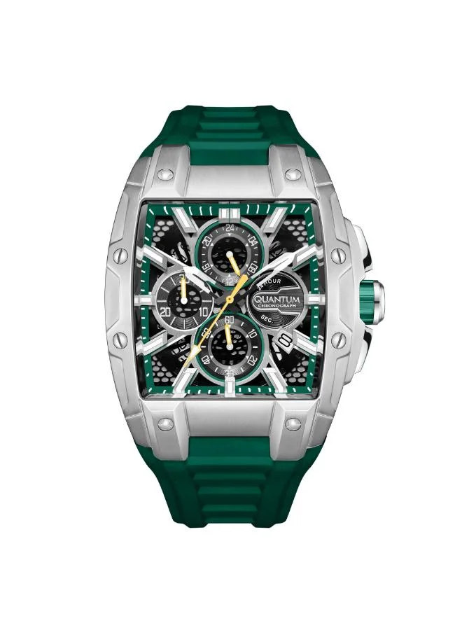 Quantum Men's Silicone Chronograph Watch HNG1161.375 - 43 mm