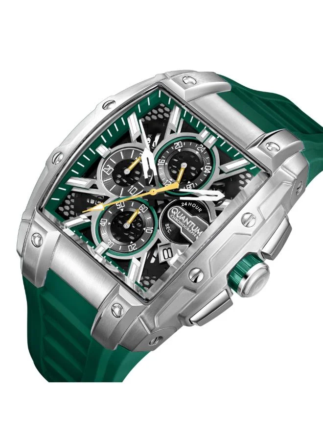 Quantum Men's Silicone Chronograph Watch HNG1161.375 - 43 mm