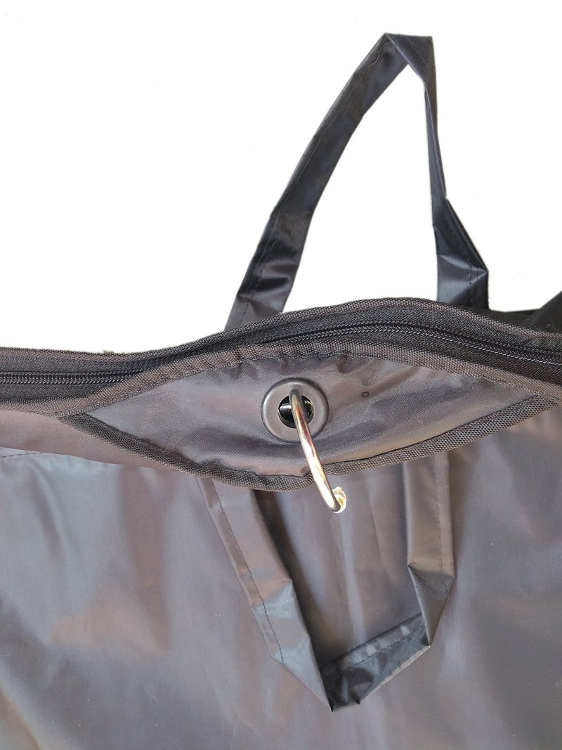 Demoda Black Premium Waterproof Polyester Suit Cover/Dress Cover/Garment Cover/Jacket/Wardrobe Organizer Travel Garment Bag With Zip(Set of 2-Black-38") (without hanger) - Image 2