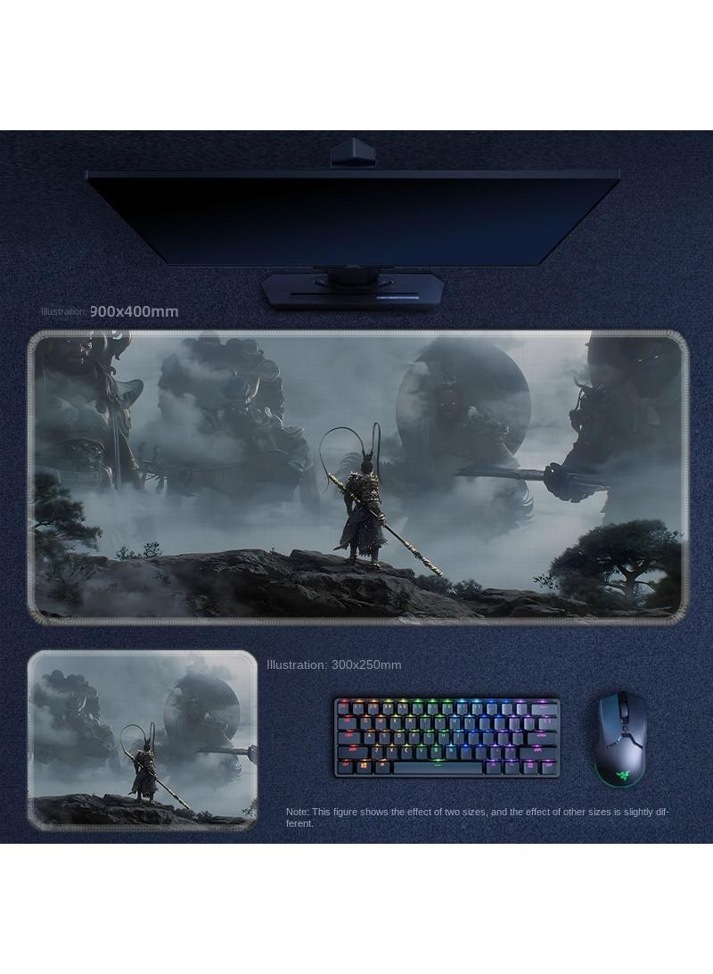 Y&D Black Myth Wukong PS5 Gaming Mouse Pad, Keyboard Pad, Waterproof with Non-Slip Rubber Base - Image 1
