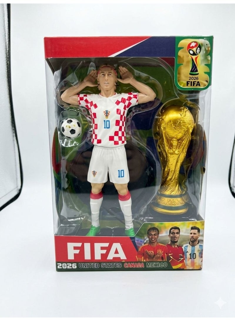 Banbo Toys FIFA World Cup 2026 Neymar & Luka Modrić Action Figure Set with Trophy - Image 2