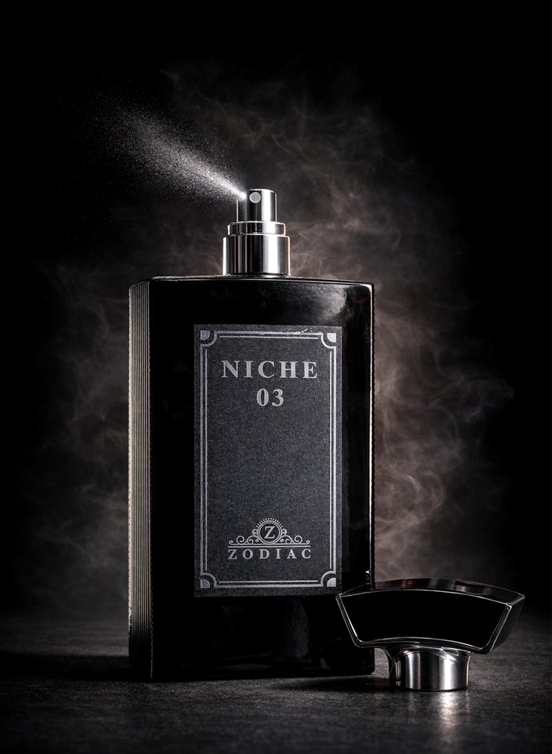 زودياك عطر زودياك نيش 03 أو دو بيرفيوم 100 مل | عطر رجالي فاخر بنفحات أوزونية ومائية وزهرة السوسن والعنبر | رائحة خشبية منعشة تدوم طويلاً - Image 3