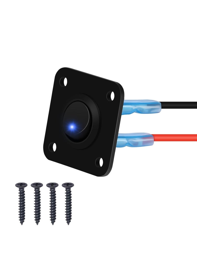 SOLARAE لوحة مفاتيح تبديل راكر، مع مؤشر LED أزرق - شاحن USB DC 12V 20A، مفتاح SPST مضاء دائري ON/Off للتحكم في السفن، اليخوت، المركبات الترفيهية، الحافلات، المقطورات، المعسكرات، القوارب، وأكثر - Image 1