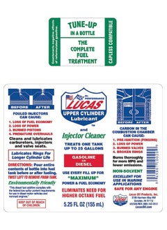 LUCAS OIL Upper Cylinder Lubricant Oil Fuel System Treater & Injector Cleaner 155ml  - Image 3