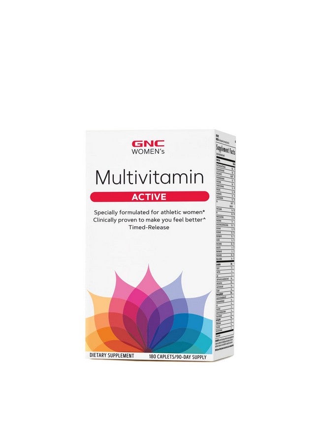 GNC Women Active Multivitamin ; Supports An Active Lifestyle ; 30+ Nutrient Formula ; Promotes Bone & Joint Health Helps Energy Production ; Clinically Studied Daily Vitamin ; 180 Caplets - Image 2