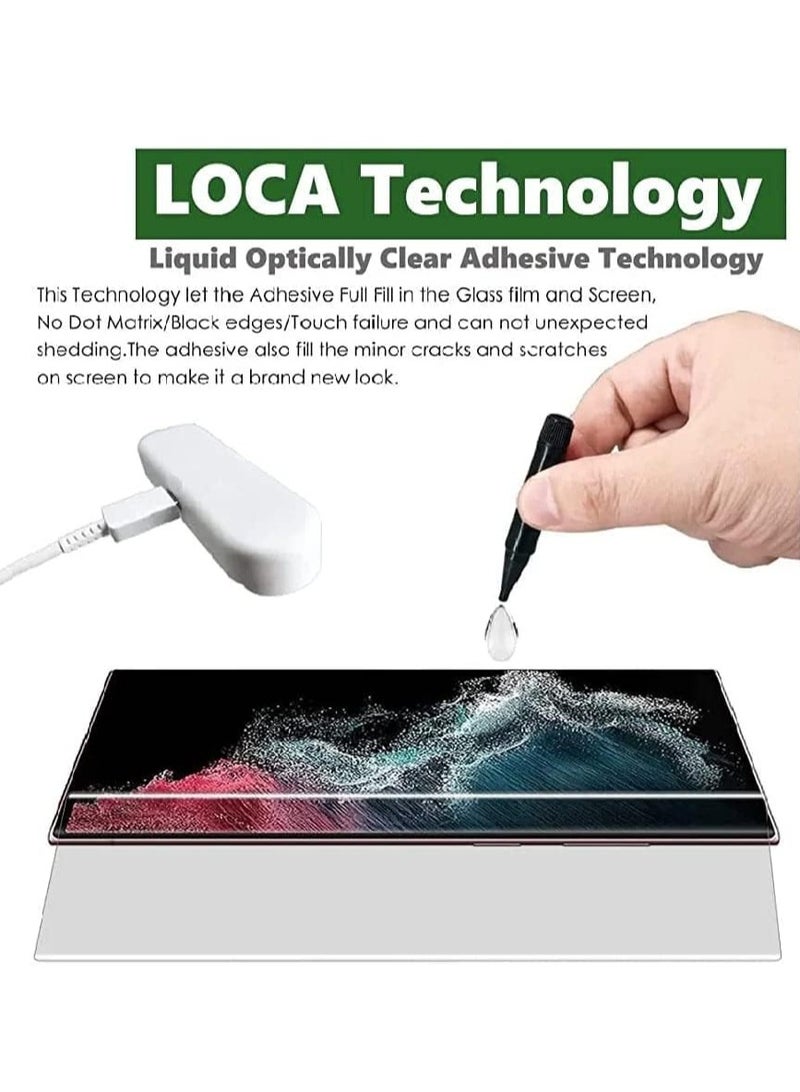 MIGOFAST Screen Protector for Note 20 Ultra UV Tempered Glass, Film HD Screen Saver, 9H Hardness, Bubble-free Screen Replacement Protector Film - Image 2