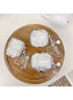 Cute Transparent Kt Cat Airpods Pro2 For Apple Bluetooth Earphone Case 2/3/4 Generation Cartoon Protective Cover For 1-color:Cute Transparent Kt Cat-Applicable Models:AirPods 4(2024)
