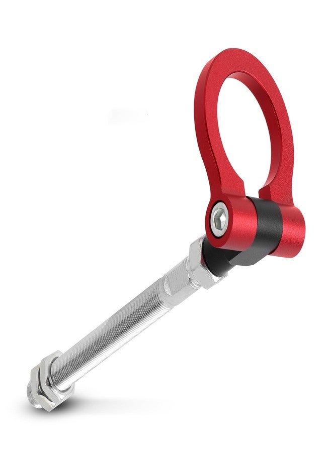 Tbest Tow Hook Ring,T6061 Billet Aluminum Heavy Duty Tow Hook Folding Strap Racing IS2303 Fit for BRZ/Impreza/WRX/STi(Red) - Image 1
