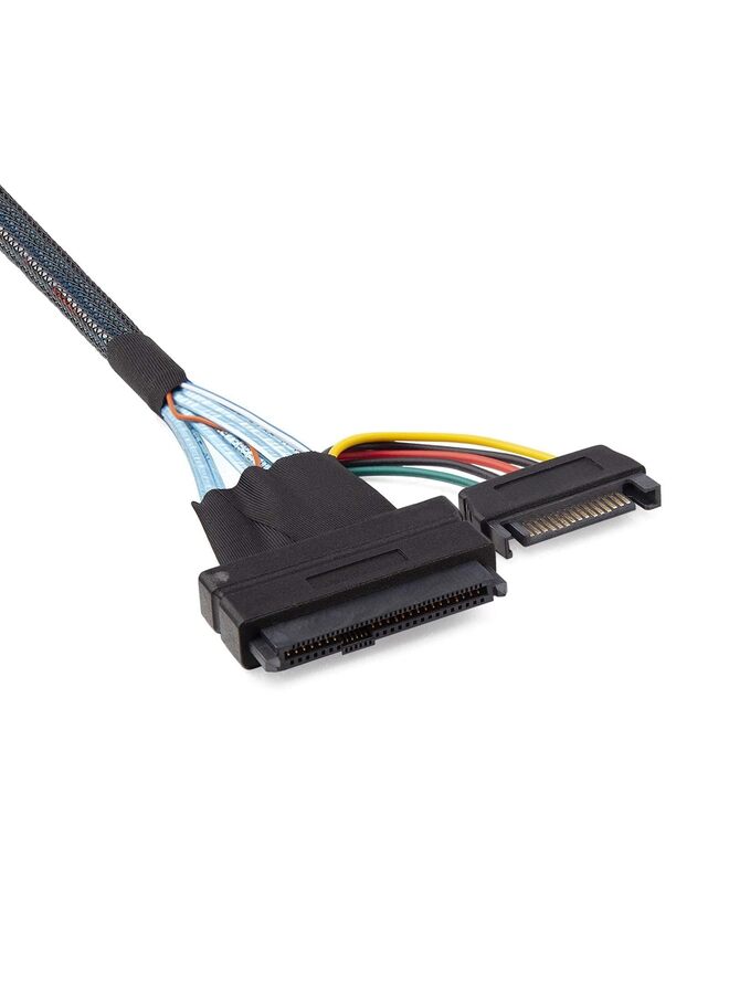 Mini SAS SFF-8643 to U.2 SFF-8639 NVMe SSD Cable pin Male SATA Power Connector Mini SAS HD High Speed Line  - Image 4