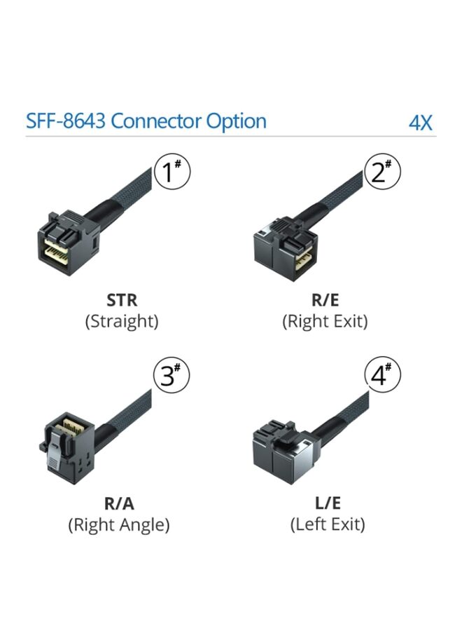 Mini SAS SFF-8643 to U.2 SFF-8639 NVMe SSD Cable pin Male SATA Power Connector Mini SAS HD High Speed Line  - Image 3