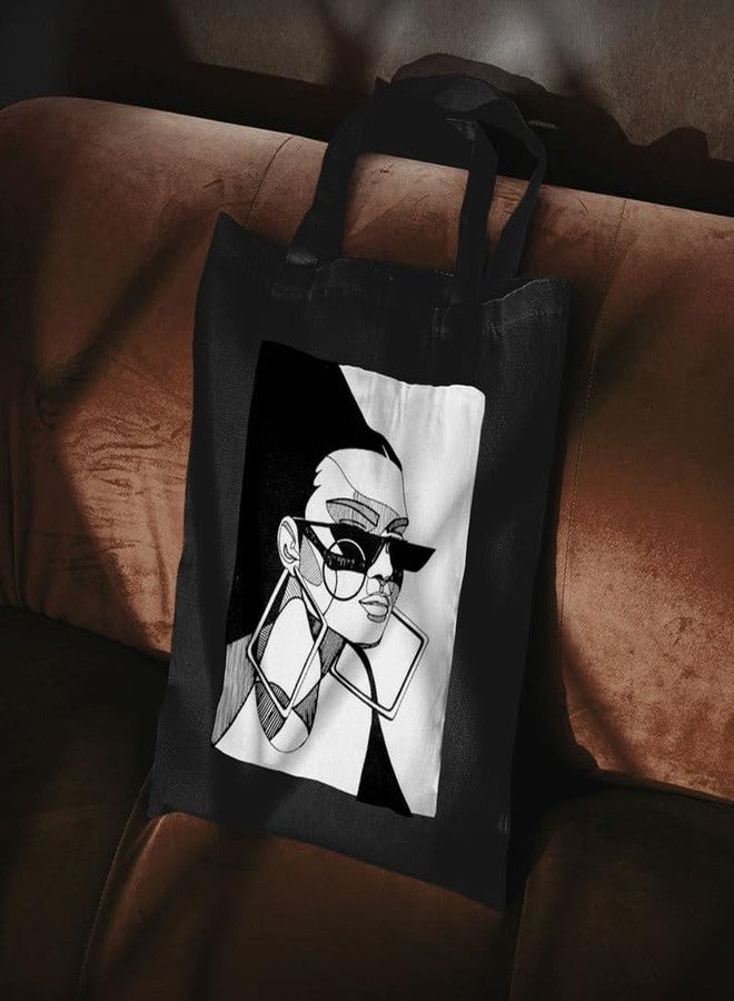 PrintingZone Canvas Tote Bag for Women with Zip and Inner Pocket for Shopping, Office, Travel and Daily Use(BTB-75)(BTB-75) - Image 3