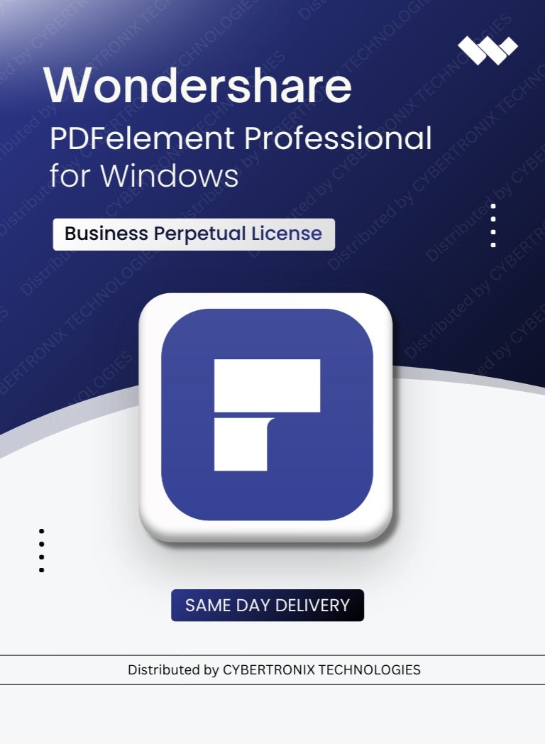ووندشير PDFelement Professional لنظام ويندوز للأعمال | مدى الحياة | ترخيص رقمي | توصيل في نفس اليوم