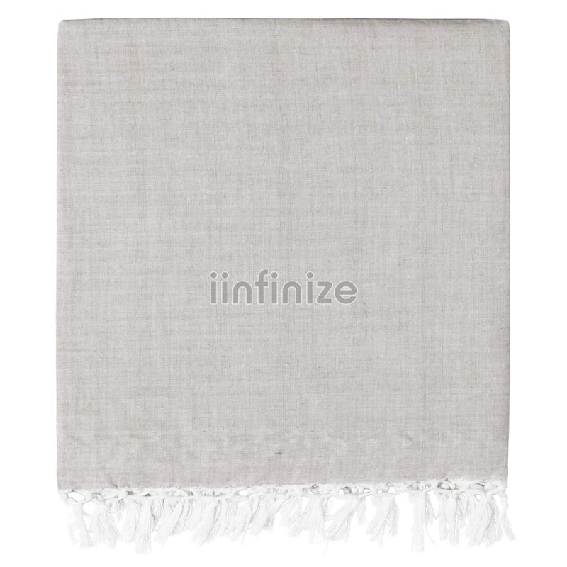 iinfinize Purple & Grey All Season Comfortable Bhagalpuri Cotton Chadar Traditional Balnket Set of 2 Throw Bedding Quilt Comforter Blanket Duvet Dohar Topsheet - Image 2