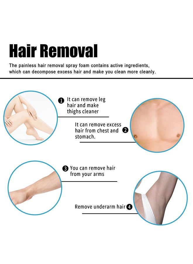 إيلهو إزالة الشعر للرجال، بخاخ لإزالة الشعر بدون ألم للابط، مزيل شعر لطيف، بخاخ تجديد سريع لإزالة الشعر، بخاخ لإزالة الشعر بمكونات طبيعية للرجال - Image 4