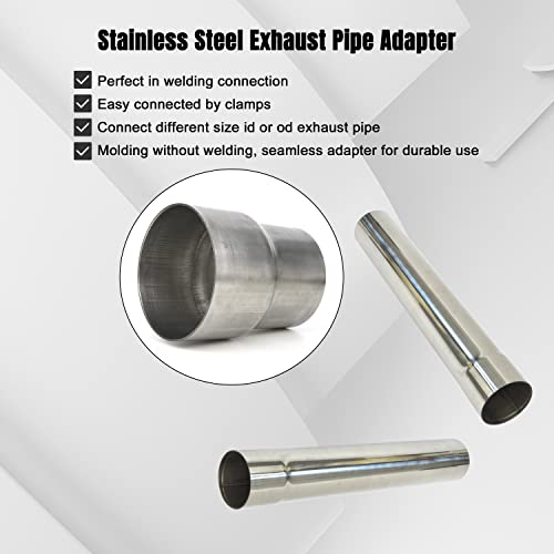 Elifecenter Universal 3 Inch Exhaust Adapter Stainless Steel Exhaust Coupler(3" ID to 3" OD), Pipe Connector Whole Length 3.6 Inch - Image 5