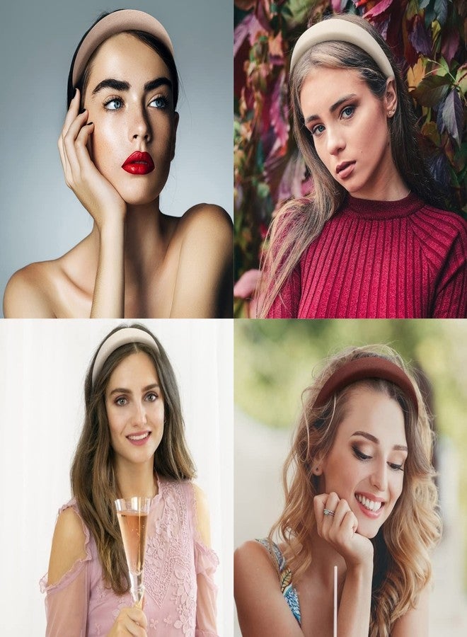 Ondder Assorted Padded Headbands for Women and Girls - Fashion Solid Color Wide Turban Hair Accessories, Diademas Para Mujer De Moda - Image 3
