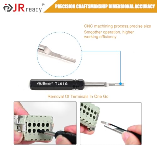 JRready TL01G(09990000319) Pin Removal Tools for HARTING HAN E series &WAIN HM、HK series & TE 16A round contacts - Image 4