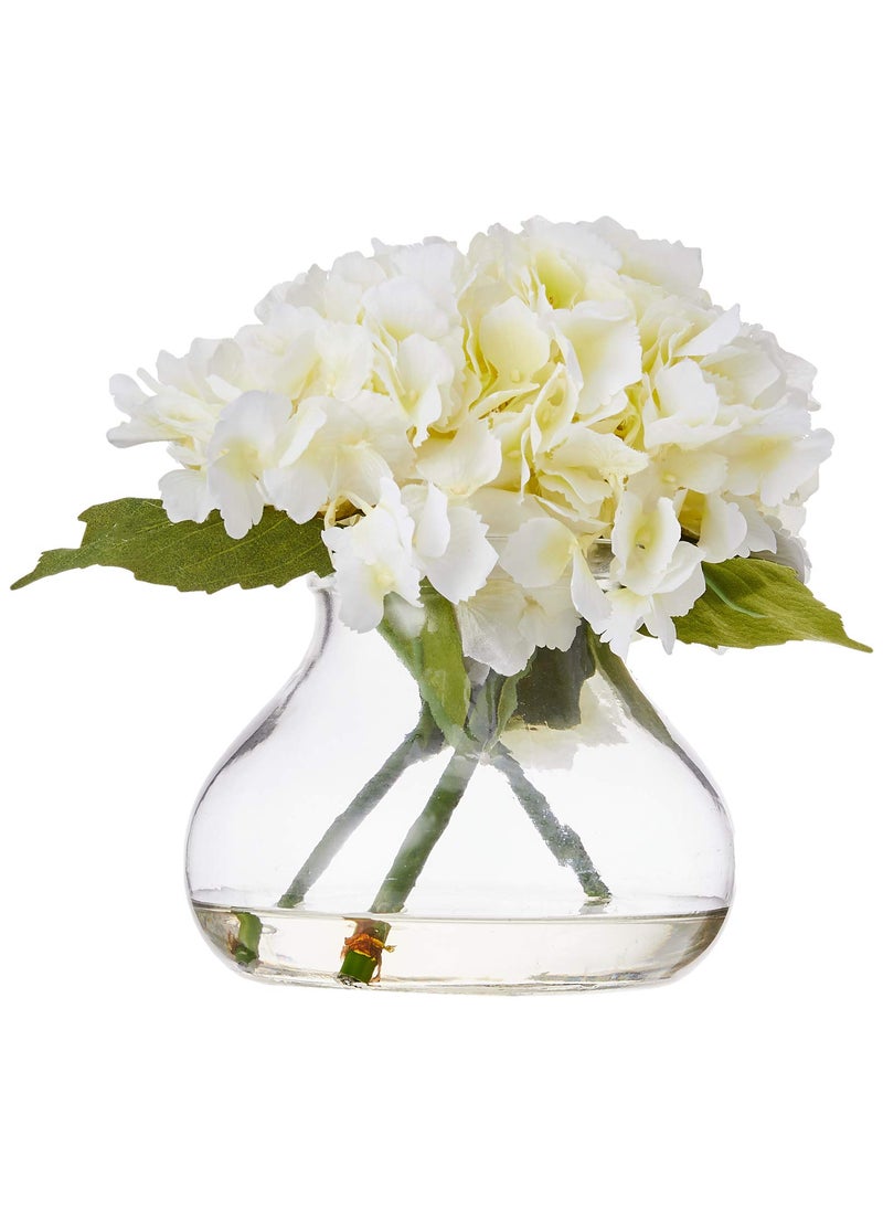 Nearly Natural Nearly Natural Blooming Hydrangea with Vase  - Image 1