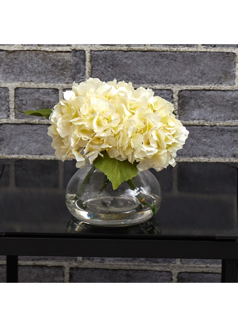 Nearly Natural Nearly Natural Blooming Hydrangea with Vase  - Image 5