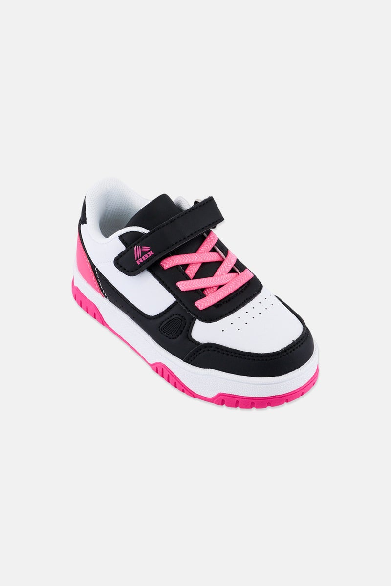 RBX Toddlers Girl Velcro Closure Running Shoes, Multicolor - Image 1