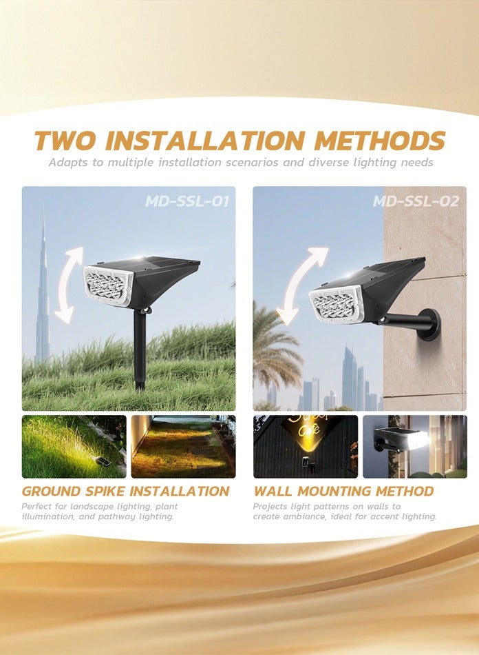 MODI Outdoor Solar Lights for Sunlight Lighting Garden Gardening Led WallLight Ip67 Waterproof  Solar Lights - Image 4