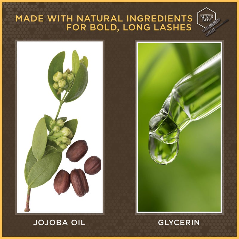 Burt's Bees 100% Natural Nourishing Mascara, Black Brown - 0.4 Ounce (Pack of 2) - Image 2