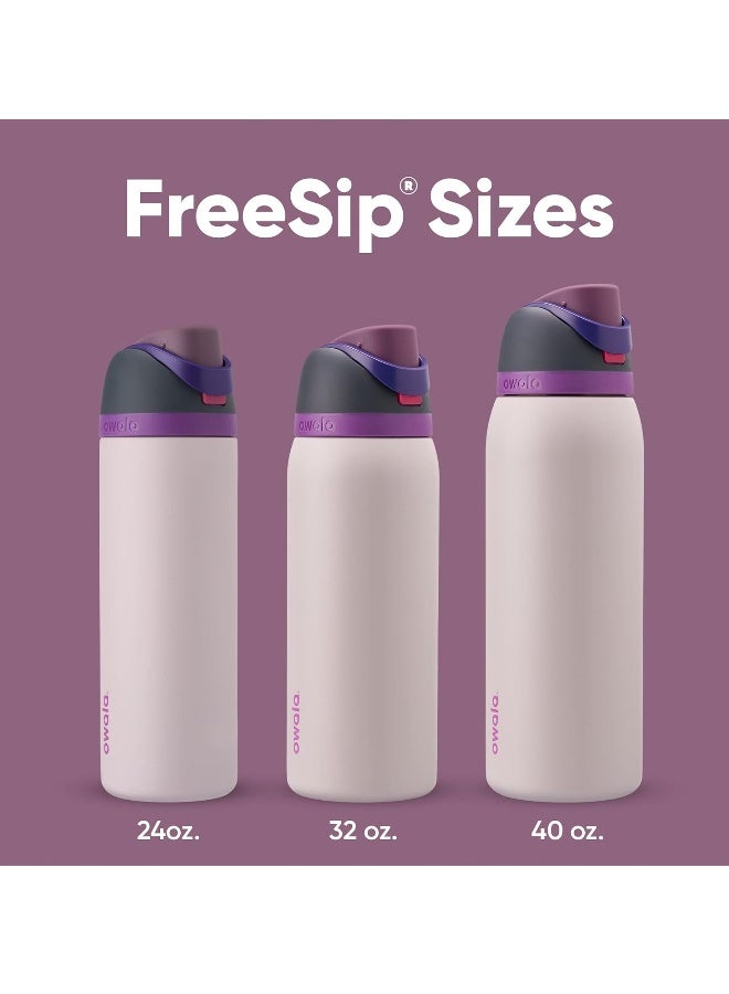 Generic FreeSip Insulated Stainless Steel Water Bottle With Straw For Sports Travel And School BPA Free Sports Water Bottle(Pink 32OZ) - Image 5