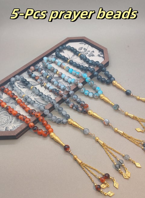 5 Pcs Artificial Stone Prayer Beads/Tasbih/10MM
