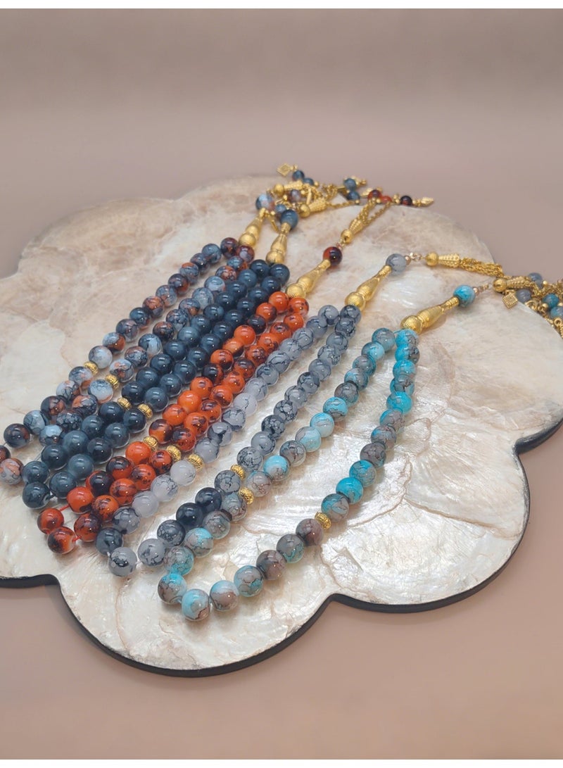 عام 5 قطع خرزات صلاة من الحجر الاصطناعي/التسبيح/10 مم - Image 2