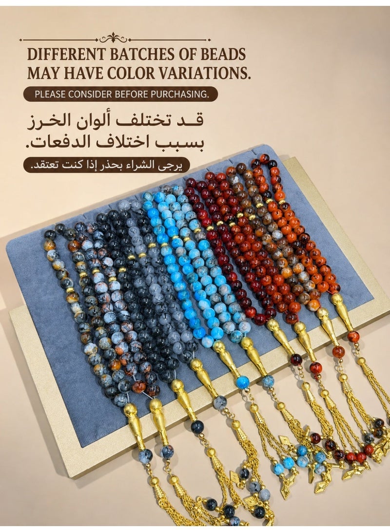 general 5 Pcs Artificial Stone Prayer Beads/Tasbih/10MM - Image 4