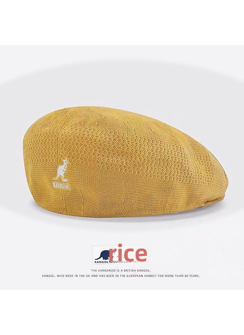 Generic - Kangol Beret Summer Mesh Lightweight Vintage Cap Yellow - Image 1