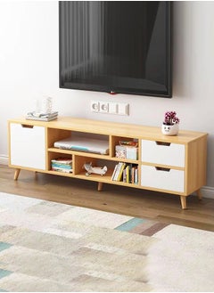 Modern Simple TV Cabinet With Large Capacity Drawers and Open Shelfs Combination Set Floor Cabinet Table for Home Living Room Furniture 120x30x38 cm - pzsku/Z46566347EECECB615FF9Z/45/_/1709553986/b5f68e8f-99bd-4853-be4d-15ae3f0e6502