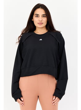 Adidas Women Sportswear Fit Long Sleeves Training Sweatshirt, Black  - Image 1