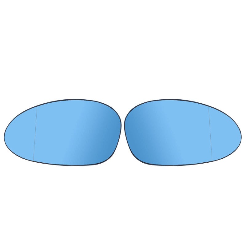 HouYeen Pair Blue Heated Wing Mirror Glass for B-MW 1 series E82 E87 E88 04-09 3 Series E90 E91 E92 E93 2005-08 Z4 E86 E85 51167145267 51167145268 - Image 1